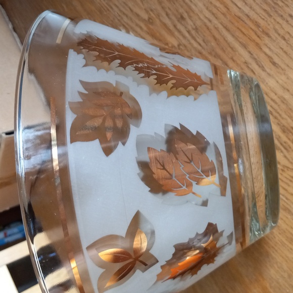 Vintage Libbey Golden Foliage serving bowl - Picture 4 of 9